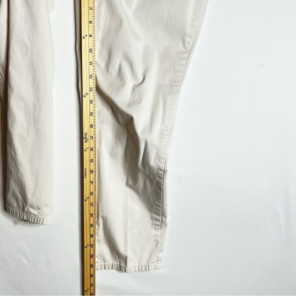 J. Jill Live-In Chino Pants Sz 10 Beige Sea Salt Straight Leg Stretch Classic - Picture 10 of 10
